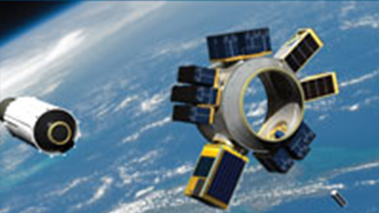 Image of satellites and spacecrafts