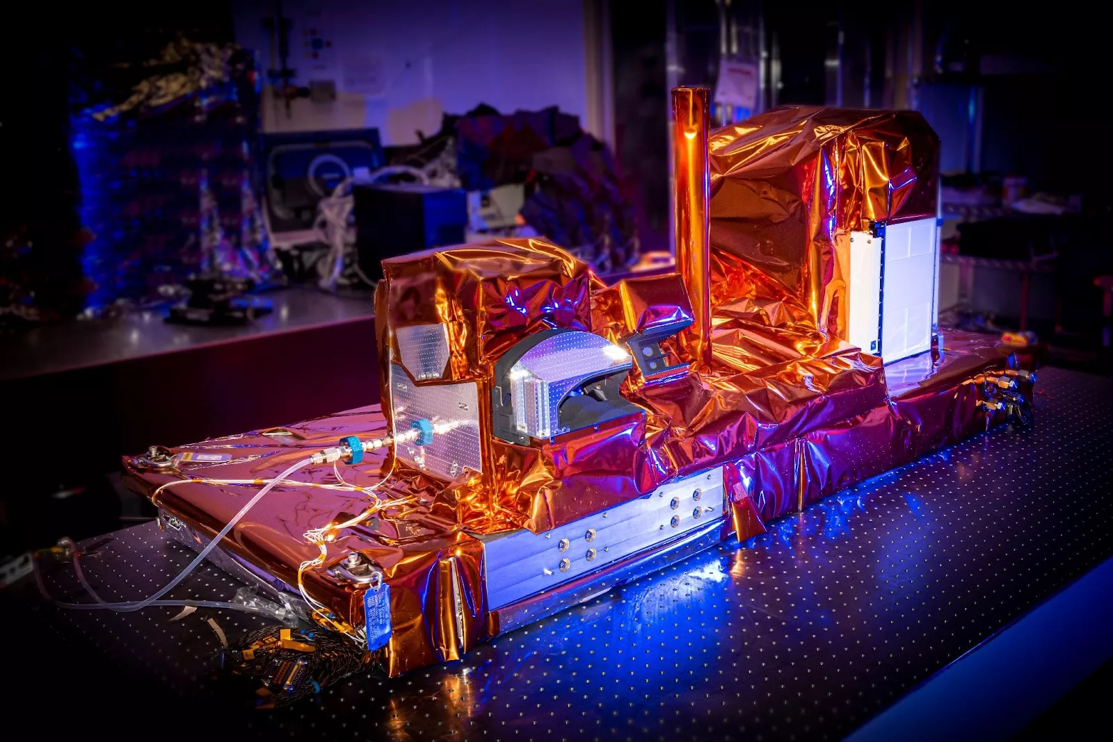 Image of instruments on the JPSS Satellite